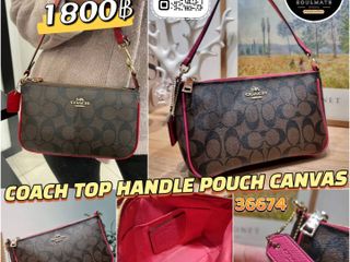 แท้ กระเป๋า ทรงพอช Soulmate Studio x COACH36674 TOP HA