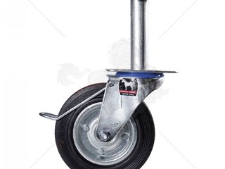 ลูกล้อเป็นยาง ตราม้า-เบรกลวด-เดือย