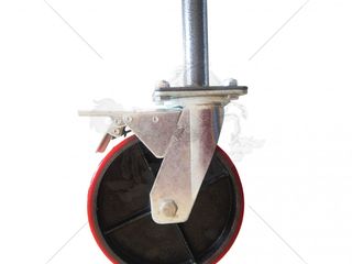 ลูกล้อเป็นยูรีเทนสีแดง 8-เบร8-เดือย (รุ่นโมเดล 3)