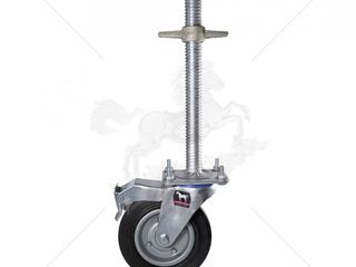 ลูกล้อเป็นยาง 8 ตราม้า-เบรกกด-เพลาปรับระดับ 40 เซนต์