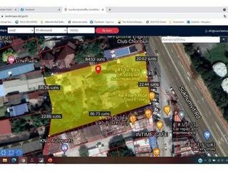 ให้เช่าที่ดินเปล่า ต.บางทราย จ.ชลบุรี ติดถ.สุขุมวิท ติดถนน