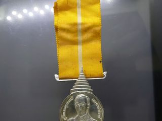 แพรแถบเหรียญเงิน ที่ระลึกรัชมังคลาภิเษก หายาก สร้างน้อย 2531