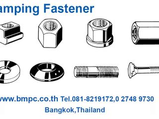 T-slot bolt, T-nut, Hook wrench, Heavy washer, Dished washer