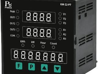 KM-22 - Three Phase Volt-Amp kW-kWh-PF Meter with Protection