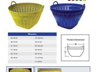 เข่งพลาสติก หลากสี