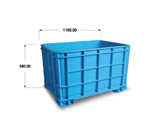 ลังพลาสติกขนาดใหญ่แบบทึบ