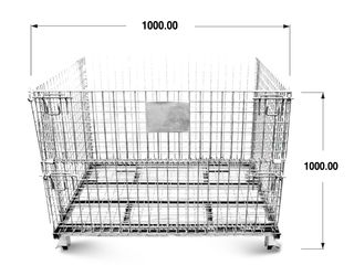 ตะแกรงเหล็กพับได้ Wire Mesh Container WMC-121010