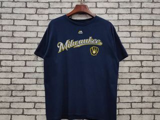 เสื้อยืด Genuine Merchandise Majestic Milwaukee Brewers Ye