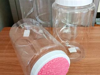 2 ฟรี 1 ขวดโหลพลาสติกใหญ่ 3500ml ฝาดอกไม้