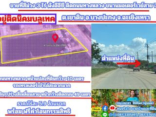 ขายที่สีม่วง 3 ไร่ ผังอีอีซี ติดถนนทางหลวงหมายเลข 3702