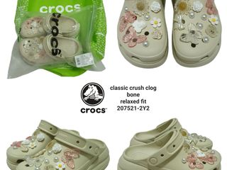 รองเท้า CROCS UNISEX CLASSIC CRUSH CLOG BONE Relaxed Fit