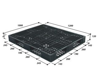 พาเลทพลาสติกเพื่อการส่งออก N4-1210SL