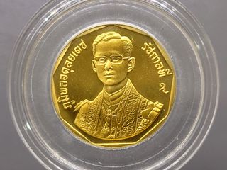 เหรียญทองคำ 6000 บาท (หนัก 15 กรัม) ที่ระลึกรัชมังคลาภิเษก ร