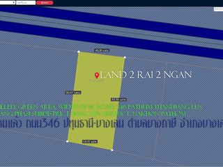 ที่ดิน2ไร่2งาน ถมแล้ว พื้นที่สีเขียว หน้ากว้าง 45ม. ถนน346