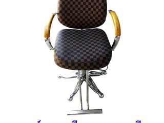 เก้าอี้เสริมสวยไฮโดรลิค ลายตาราง มือสอง