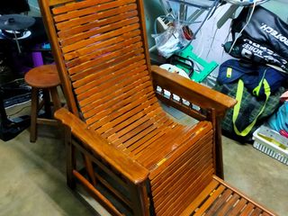 เก้าอี้ไม้ เก้าอี้ฮ่องเต้ เก้าอี้เอนหลัง เก้าอี้ไม้สักมือสอง