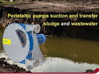 ปั๊มรีดท่อ Peristaltic pumps ปั๊มสูบส่งโคลน ปั๊มน้ำเสียมีตะก