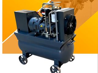 ปั๊มลมสกรู10hp พร้อมถังลม 120ลิตร เครื่องอัดอากาศเคลื่อนที่