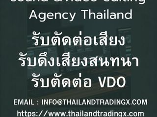 รับตัดต่อวีดีโอ ,รับตัดต่อเสียง ,รับดึงเสียงสนทนา