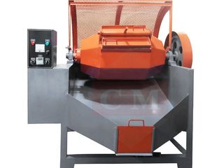 เครื่องขัดผิวโลหะแบบถังกลิ้ง ลูกรักบี้ ขัดผิวเรียบให้เงาวาว