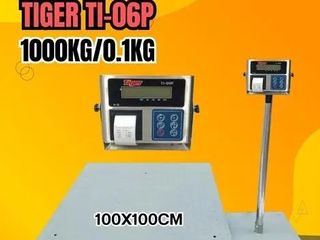 เครื่องชั่งพร้อมปริ้นเตอร์ในตัว 1000Kg TIGER รุ่น TI-06P