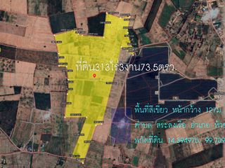 ขายที่ดิน313ไร่3งาน73ตรว. พื้นที่สีเขียว หน้ากว้าง 127ม.