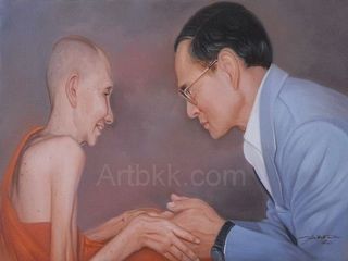 ภาพวาดสีน้ำมันพระเกจิหลวงพ่อ
