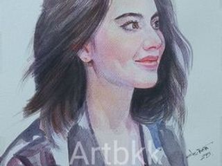 วาดภาพสีน้ำเป็นของขวัญวัญเกิด