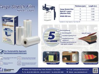 ฟิล์มยืดนาโน 67 ชั้น Stretch Film Nano 67-layers 15 ไมครอน