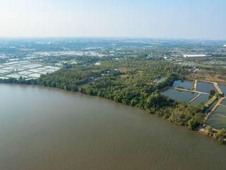 ขายที่ดินถมแล้ว ติดแม่น้ำบางปะกง เนื้อที่ 18 ไร่ 2 งาน 39 ตา