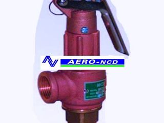 A3WL-10-3.5 NCD safety valve ทองเหลือง size 1นิ้ว มีด้าม