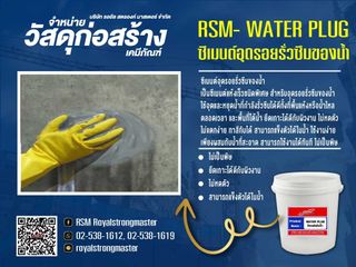 วอเตอร์ปลั๊ก RSM WATER PLUG ซีเมนต์อุดรอยรั่วซึมของน้ำ