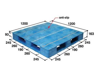 Hygiene Series พาเลทพลาสติกควบคุมการปนเปื้อน WN4-1212AS