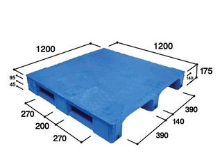 Hygiene Series พาเลทพลาสติกควบคุมการปนเปื้อน EN4-1212F
