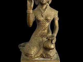 พระบูชาแม่นางกวักค้าขายดี หลวงพ่อผัน วัดทรายขาว จ.สงขลา