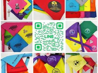 รับผลิตผ้าผูกคอลูกเสือ ผ้าพันคอแบ่งกลุ่ม ผ้าคาดหัว ปลอกแขน