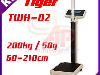 เครื่องชั่งน้ำหนักพร้อมวัดส่วนสูง 200kg TIGER รุ่น TWH-02