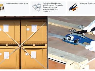 สายรัดคอมโพสิต Polyester Composite Strap