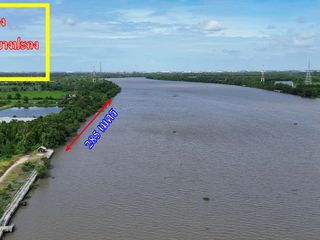 ขายที่ดินติดแม่น้ำบางปะกง 59 ไร่ ตรงข้ามท่าเรือบ้านโพธิ์