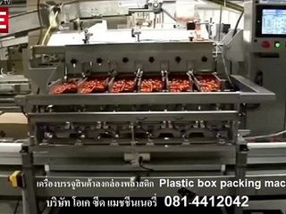 จำหน่ายเครื่องบรรจุสินค้าลงกล่องพลาสติกแบบอัตโนมัติ Plastic