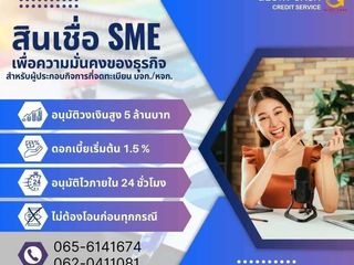 สินเชื่อเพื่อธุรกิจSMEดอกเบี่ยต่ำ1