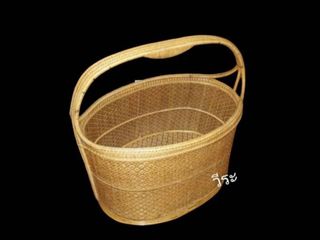 143 ตะกร้าหวาย,ตะกร้าหวายลายขิดโบราณ