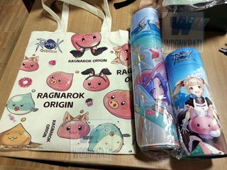 ของสะสม RAGNAROK ORIGIN กระเป๋าถุงผ้า แผ่นรองเม้าส์ เสื้อยืด