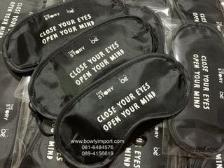 จำหน่าย ผ้าปิดตา eyesmask พร้อมสกรีนโลโก้ 0816484576