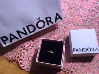 แหวน Pandora Sterling silver ring with clear cubic zi