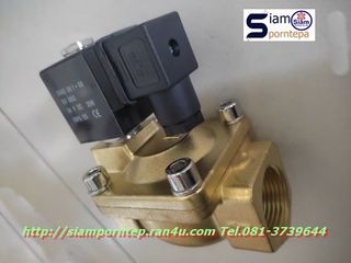 SLP-35-220V Solenoid valve 2/2 ทองเหลือง Size 1-14