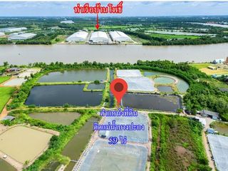 ขายที่ดินติดแม่น้ำบางปะกง 59 ไร่ ตรงข้ามท่าเรือบ้านโพธิ์